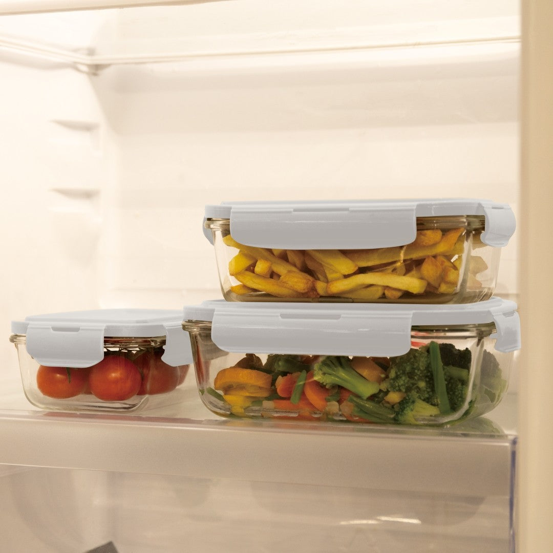 Berlinger Haus 3-Piece Glass Food Container Set - Sahara