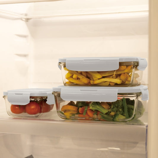 Berlinger Haus 3-Piece Glass Food Container Set - Sahara