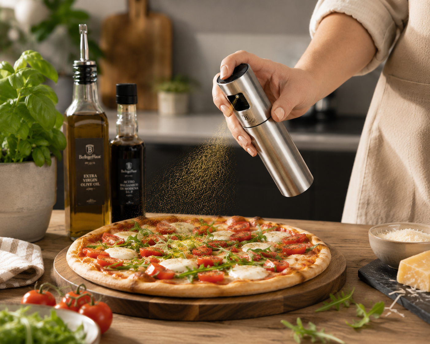 Berlinger Haus 100ml Stainless Steel Oil Spray Dispenser