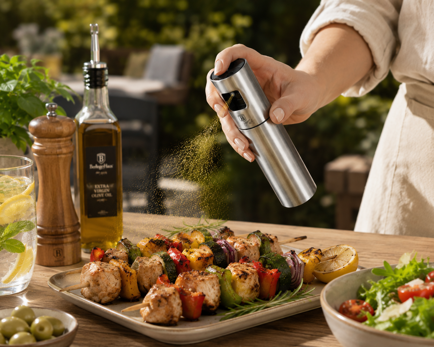 Berlinger Haus 100ml Stainless Steel Oil Spray Dispenser