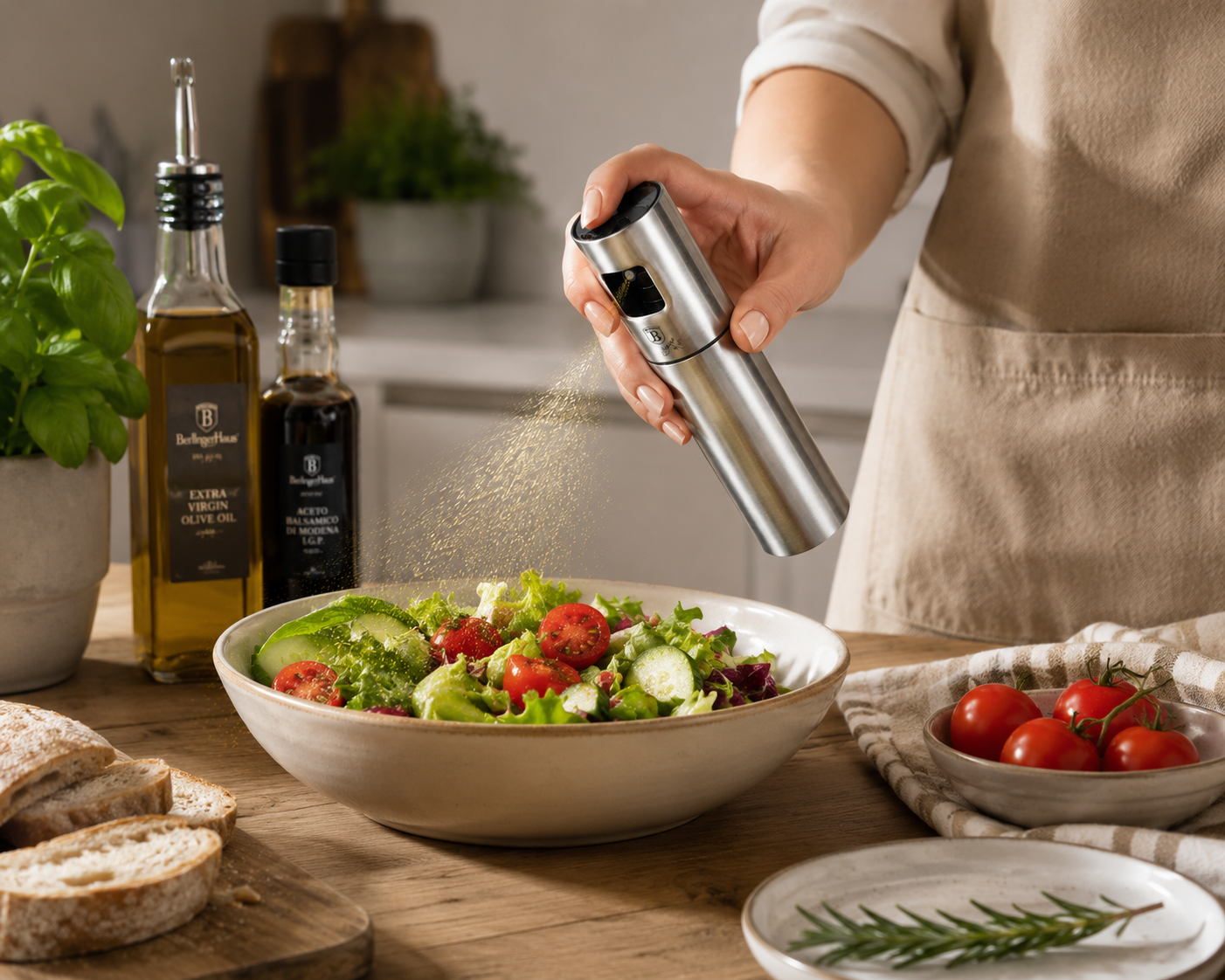 Berlinger Haus 100ml Stainless Steel Oil Spray Dispenser