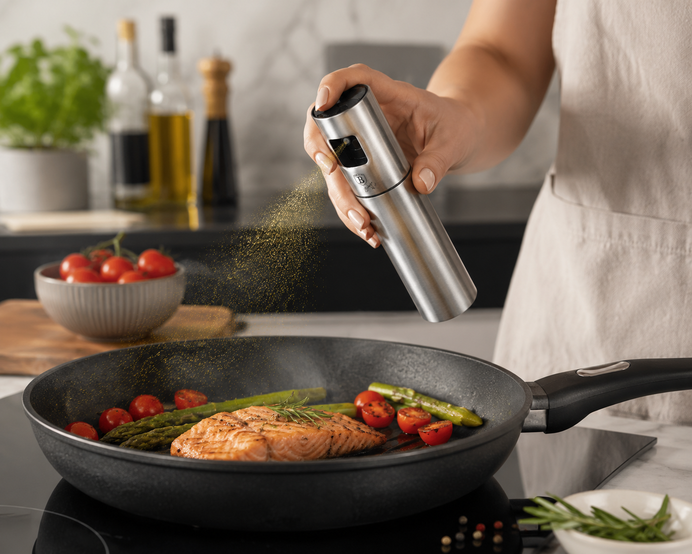 Berlinger Haus 100ml Stainless Steel Oil Spray Dispenser
