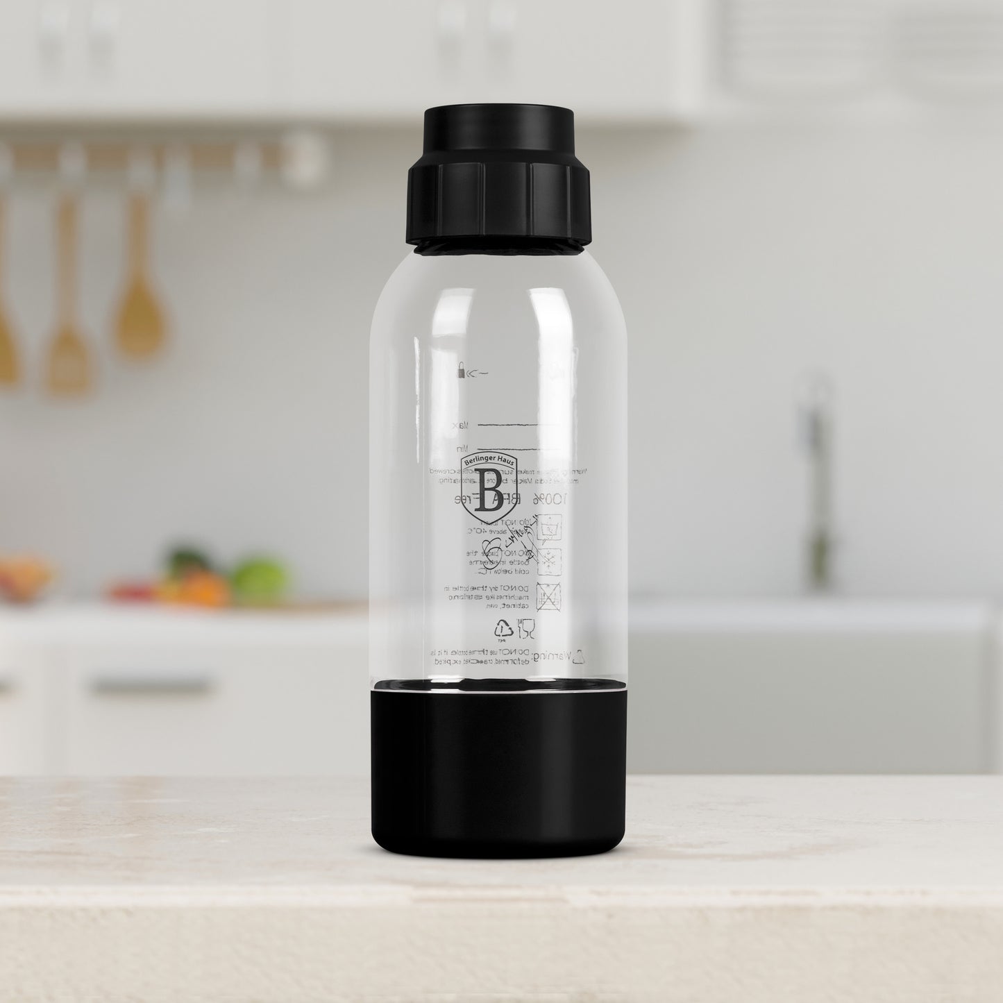 Berlinger Haus 500ml Soda Maker Bottle - Matte Black
