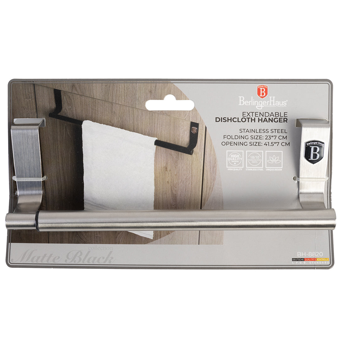 Berlinger Haus Stainless Steel Extendable Dishcloth Hanger