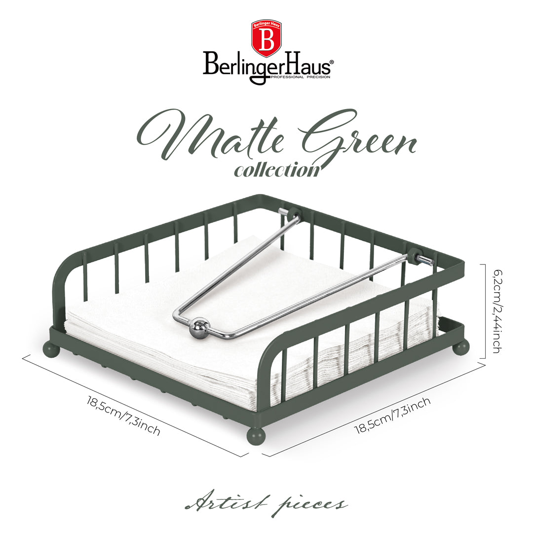 Berlinger Haus Napkin Holder – Matt Green