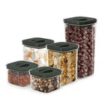 Berlinger Haus- 5+5 Piece Canister Set- Matt Green