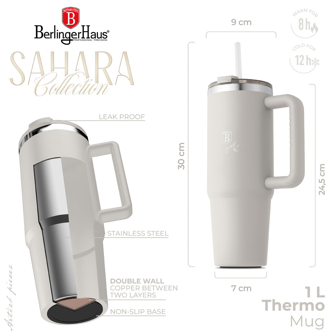 Berlinger Haus 1L Thermo Mug - Sahara