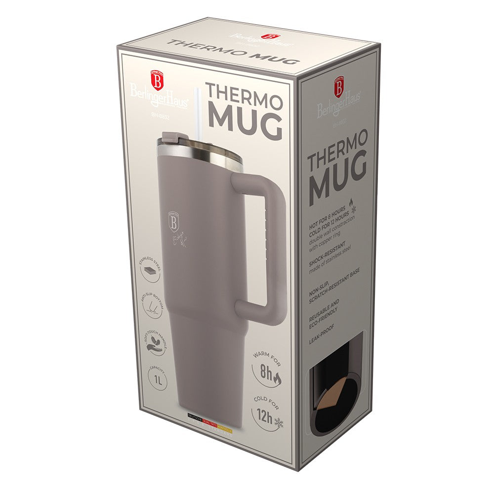 Berlinger Haus 1L Thermo Mug - Taupe