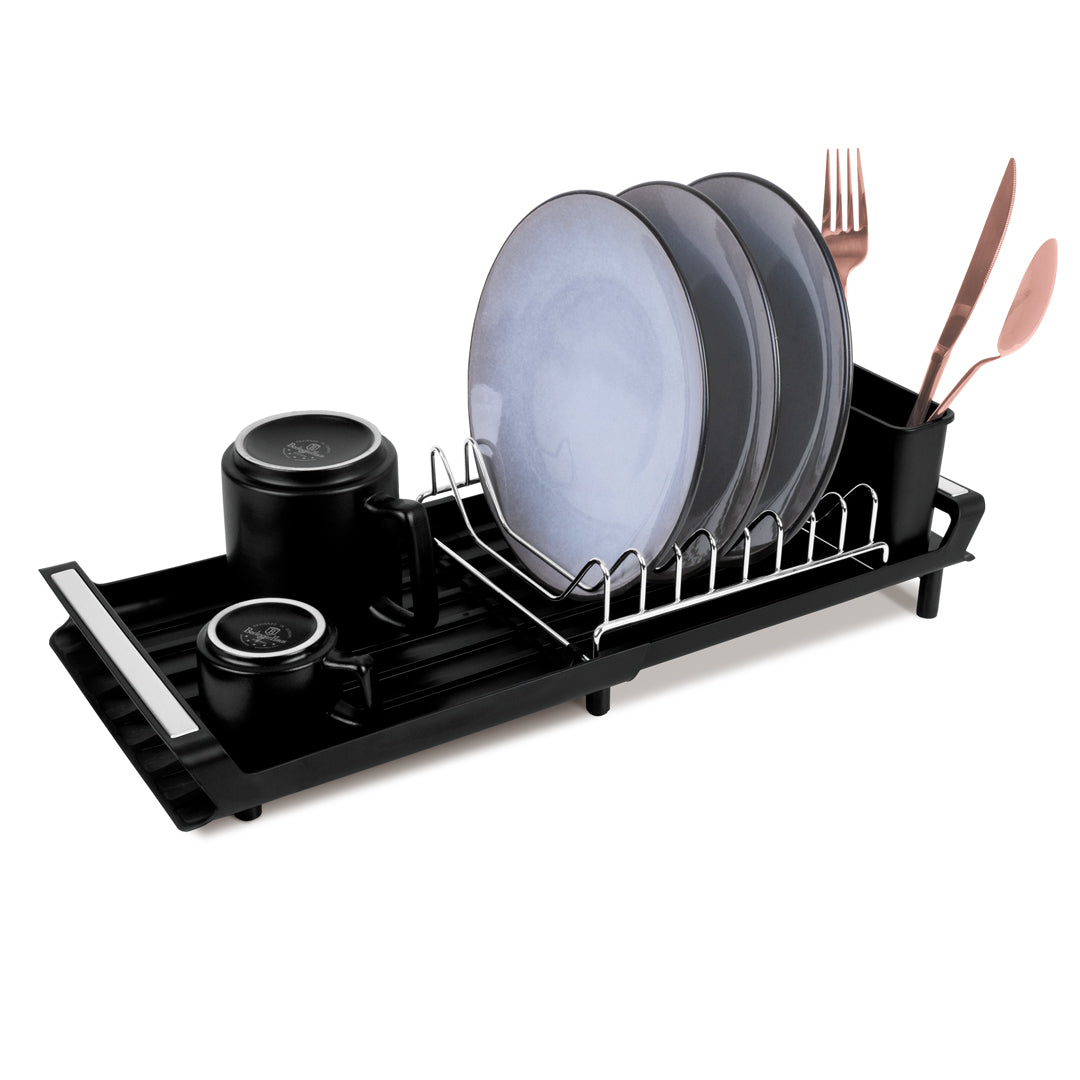 Berlinger Haus Adjustable Dish Rack – Black Rose