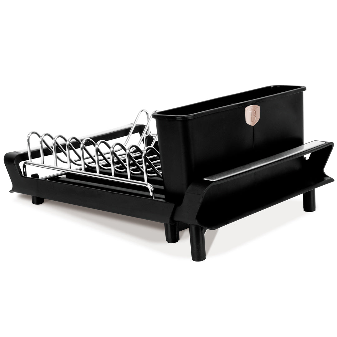 Berlinger Haus Adjustable Dish Rack – Black Rose