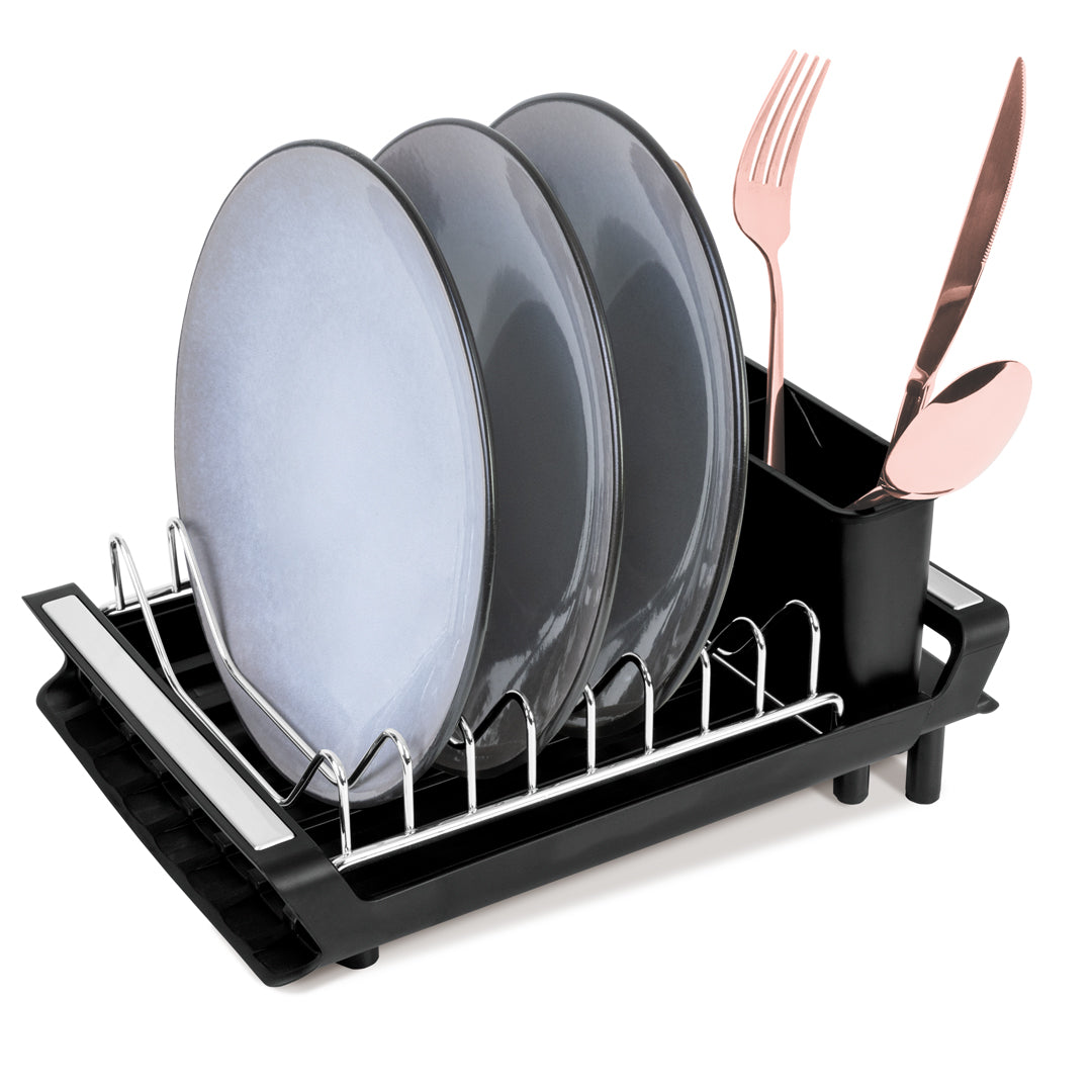 Berlinger Haus Adjustable Dish Rack – Black Rose