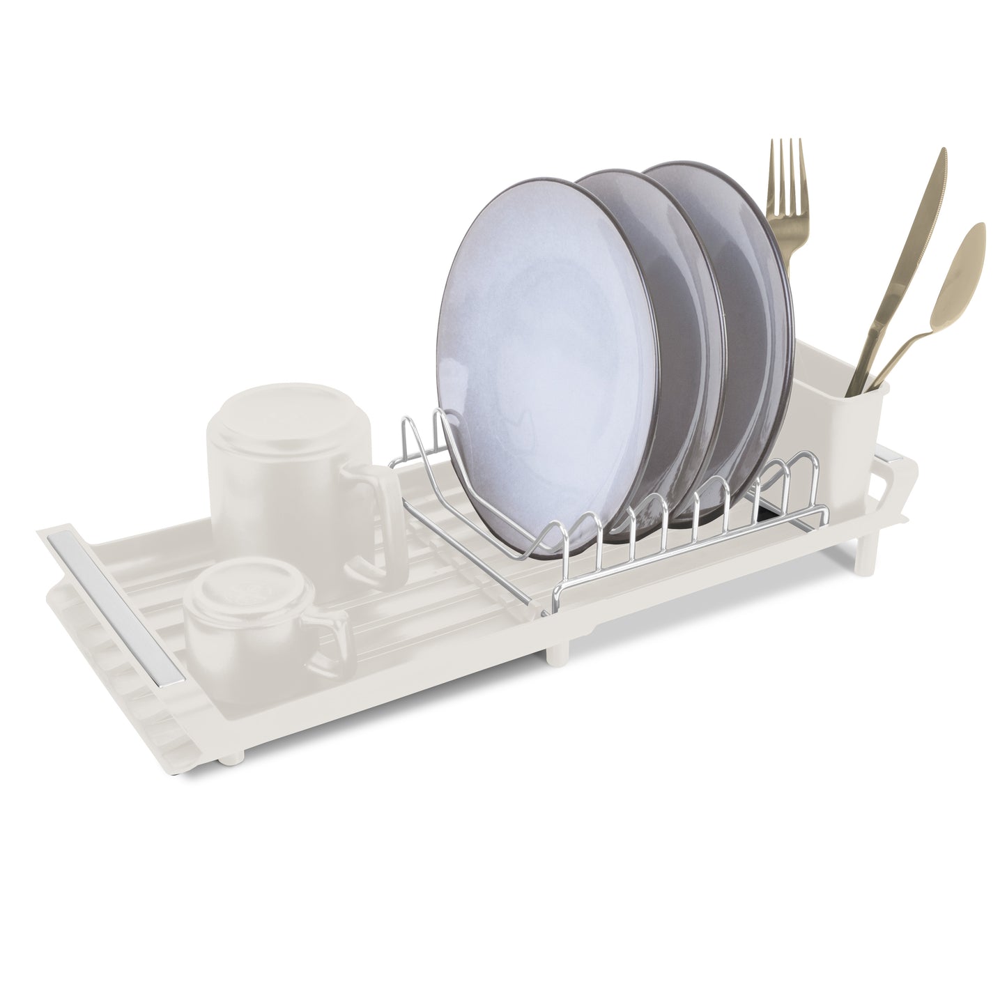 Berlinger Haus 46cm Adjustable Dish Rack – Sahara