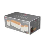 Berlinger Haus- 3 Piece Bread Box With Canister Set-Matt Cream