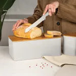 Berlinger Haus- 3 Piece Bread Box With Canister Set-Matt Cream
