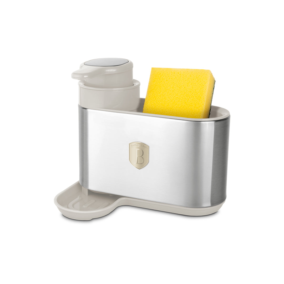 Berlinger Haus Soap Dispenser with Sponge Holder – Sahara