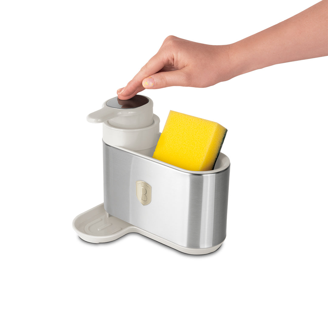 Berlinger Haus Soap Dispenser with Sponge Holder – Sahara