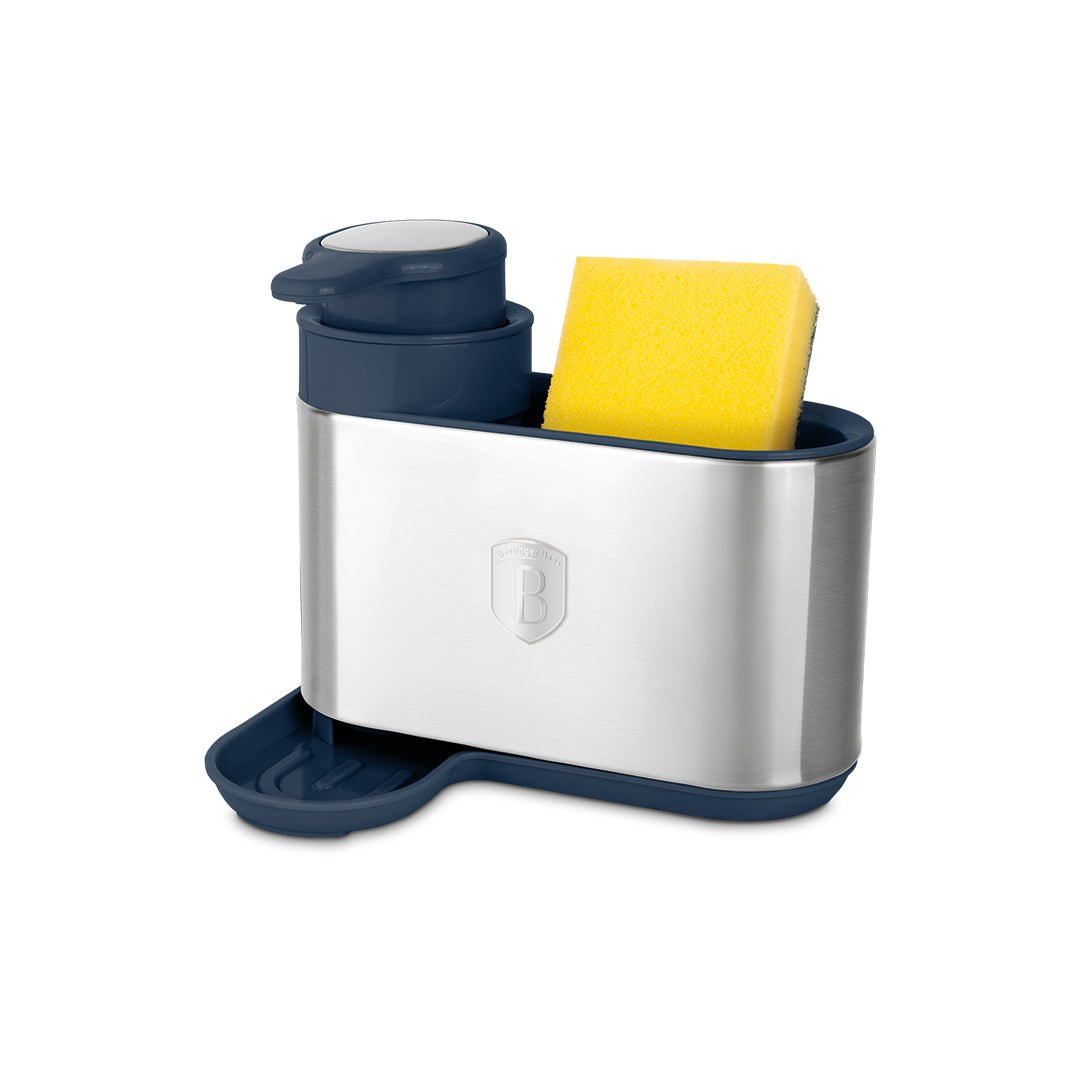Berlinger Haus Soap Dispenser with Sponge Holder – Deep Sea
