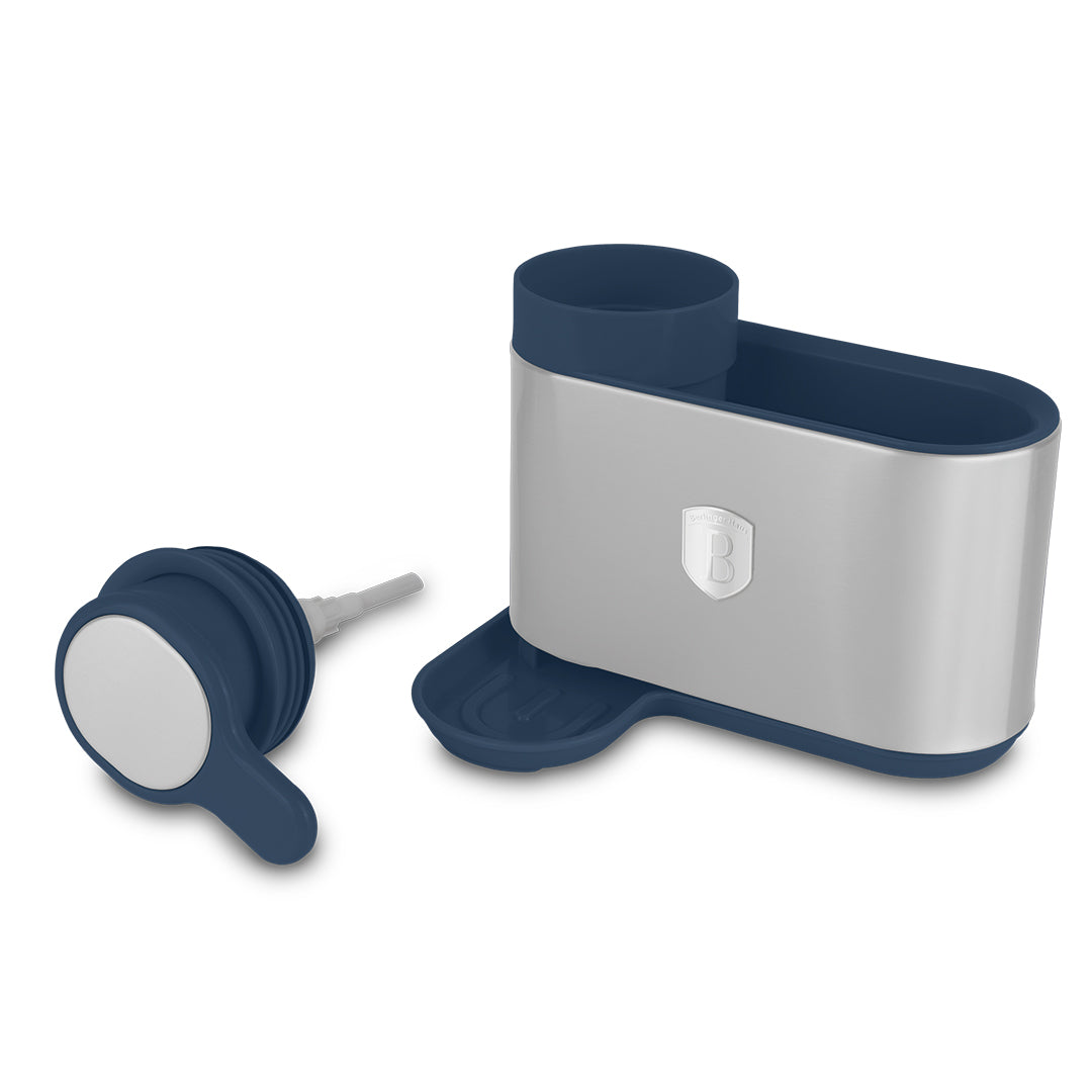 Berlinger Haus Soap Dispenser with Sponge Holder – Deep Sea