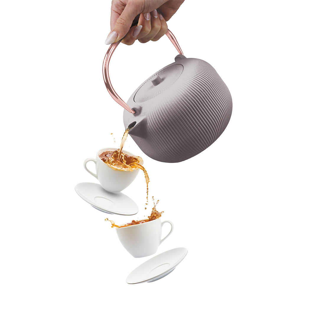 Berlinger Haus 1L Cast Iron Tea Pot Kettle – Taupe