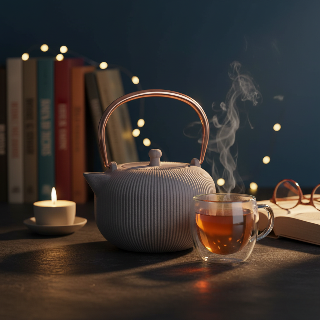 Berlinger Haus 1L Cast Iron Tea Pot Kettle – Taupe