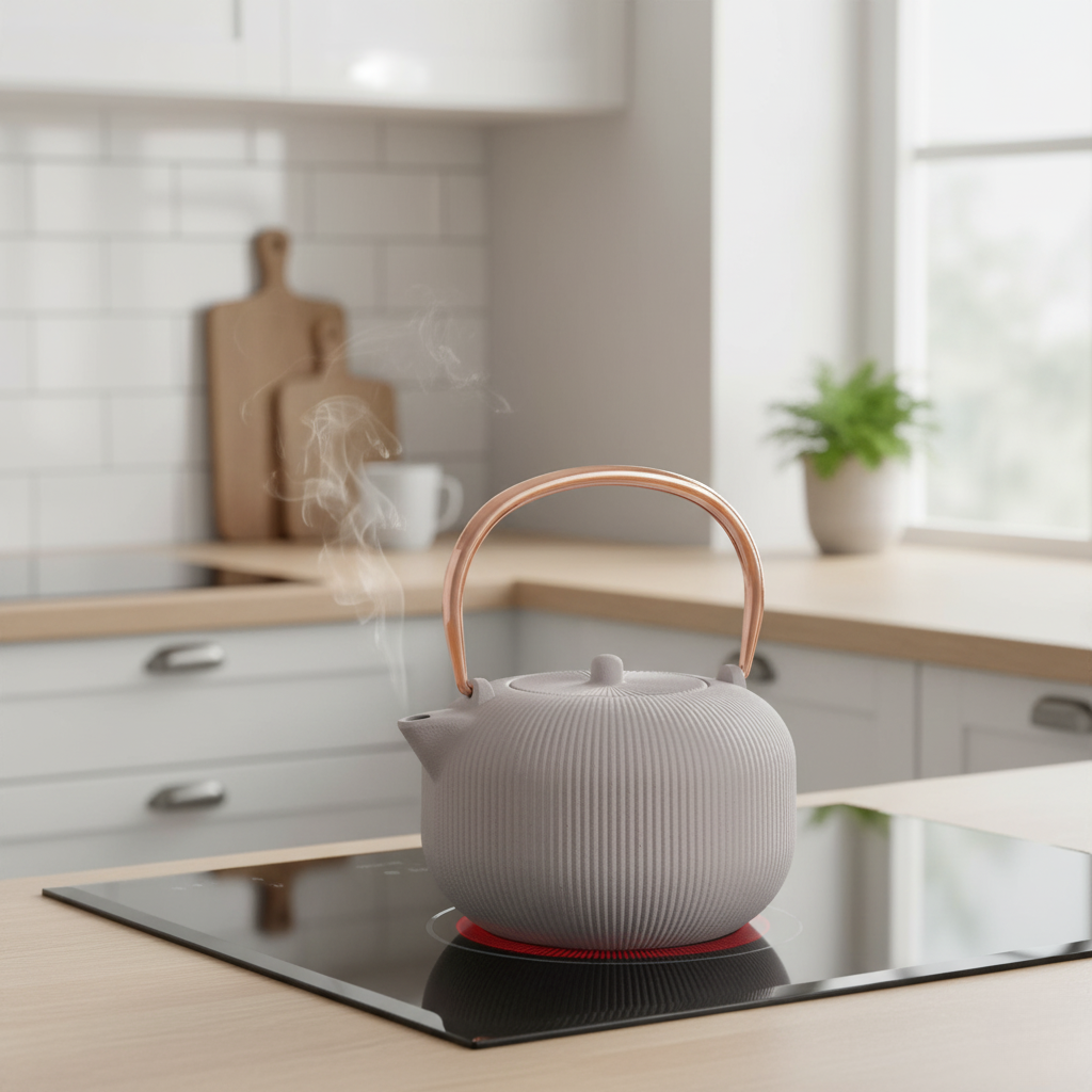 Berlinger Haus 1L Cast Iron Tea Pot Kettle – Taupe