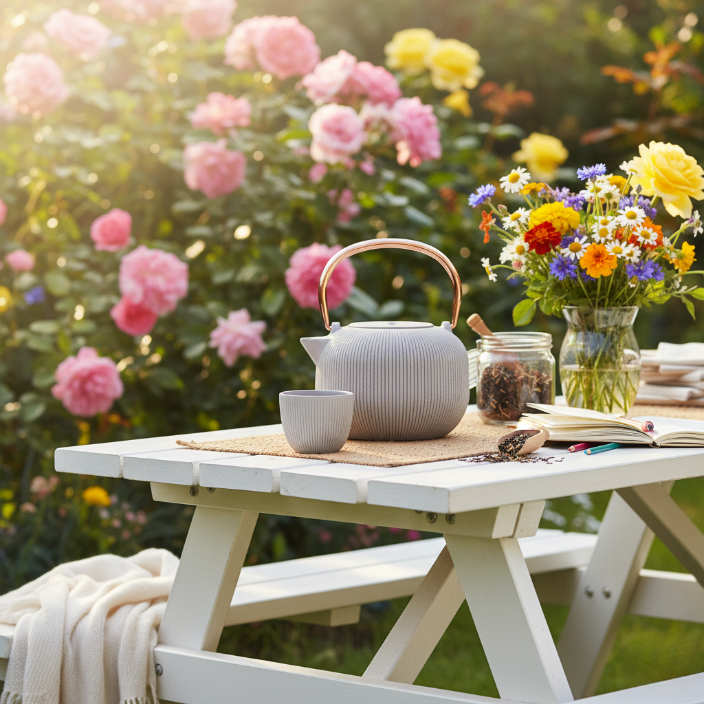 Berlinger Haus 1L Cast Iron Tea Pot Kettle – Taupe
