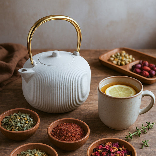 Berlinger Haus 1L Cast Iron Tea Pot Kettle – Sahara