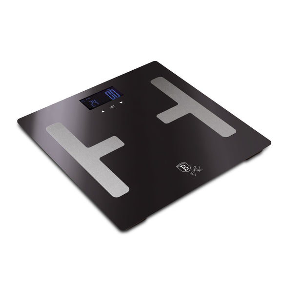 Berlinger Haus 150kg Smart Digital Body Fat Bathroom Scale - Carbon Pro