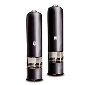 Berlinger Haus 2-Piece Electric Pepper and Salt Mill Set - Carbon Pro