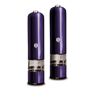 Berlinger Haus 2-Piece Electric Pepper and Salt Mill Set - Purple