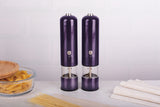 Berlinger Haus 2-Piece Electric Pepper and Salt Mill Set - Purple