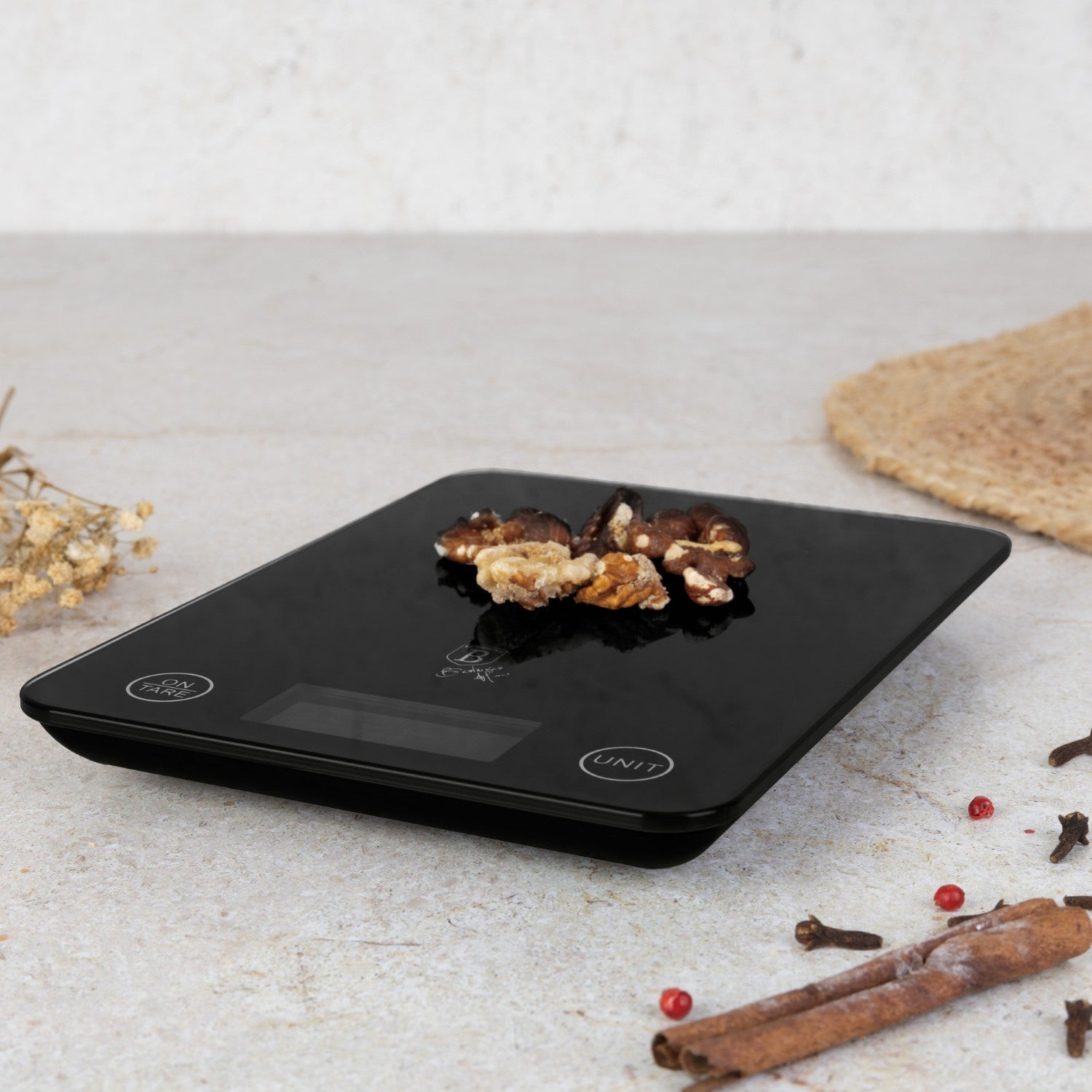Berlinger Haus Digital Glass Kitchen Scale 5kg - Matte Black