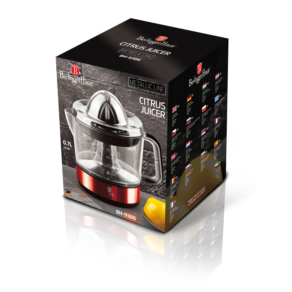 Berlinger Haus 700ml Electric Citrus Juicer - Burgundy