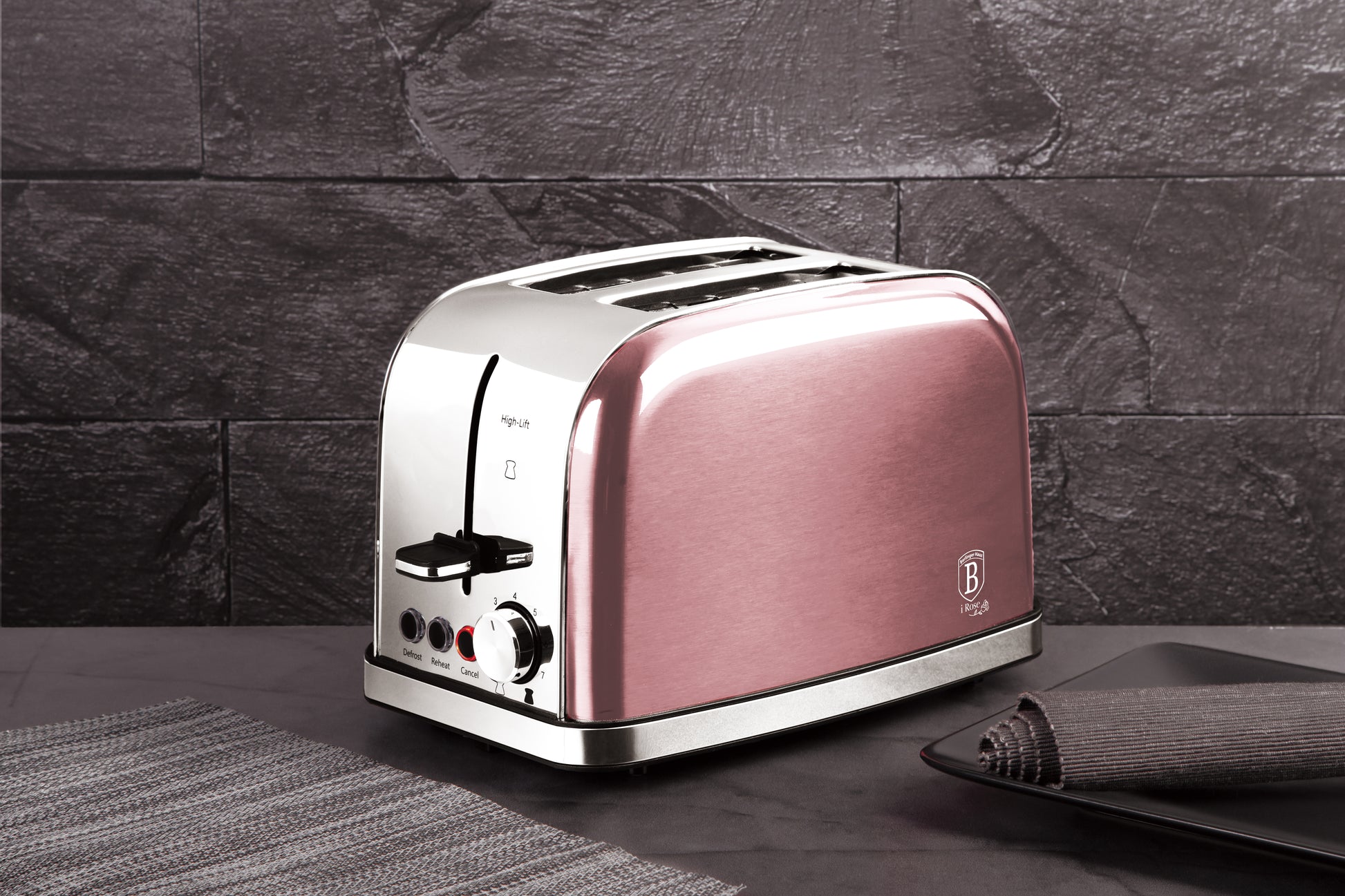 Berlinger Haus 2-Slice Stainless Steel Toaster - i-ROSE