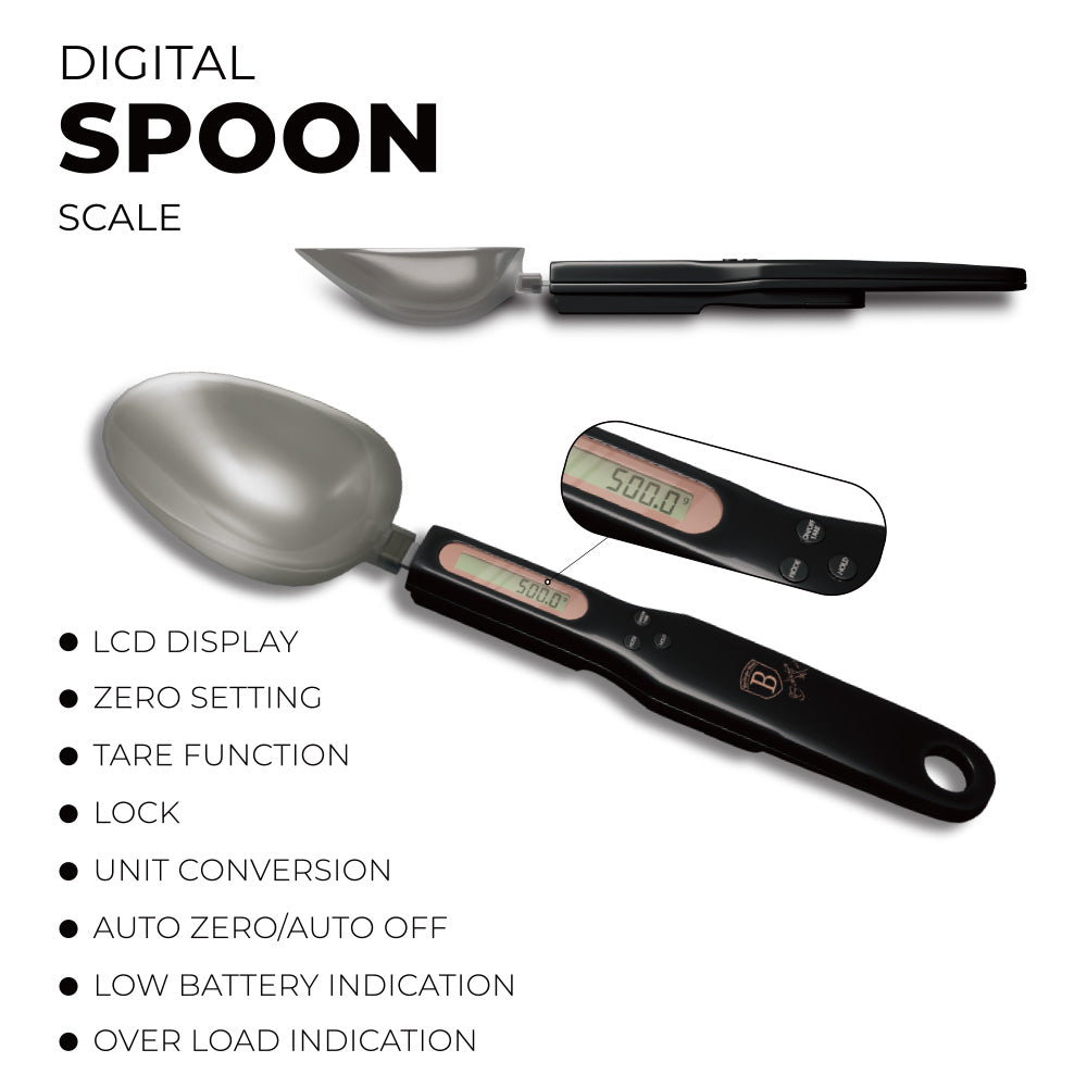 Berlinger Haus Digital Spoon Scale - Black Rose