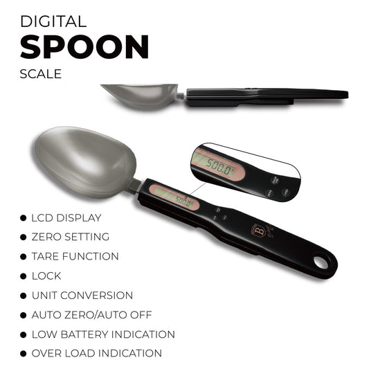 Berlinger Haus Digital Spoon Scale - Black Rose