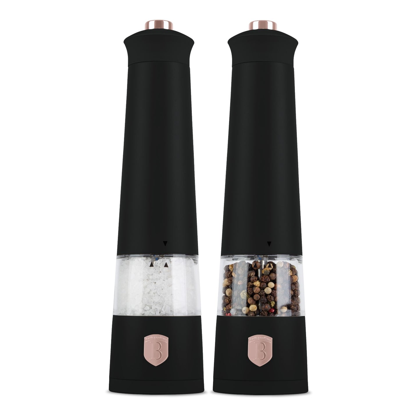 Berlinger Haus 2-Piece Electric Salt & Pepper Mill Set – Black Rose