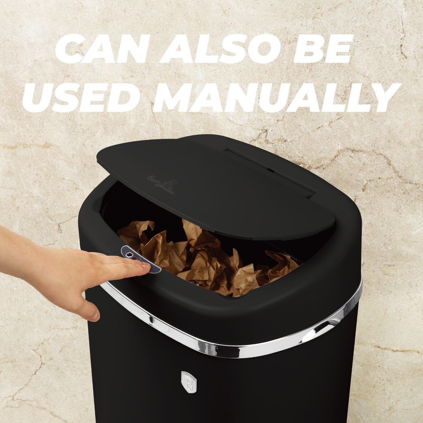 Berlinger Haus 58 L Sensor Bin - Matt Black