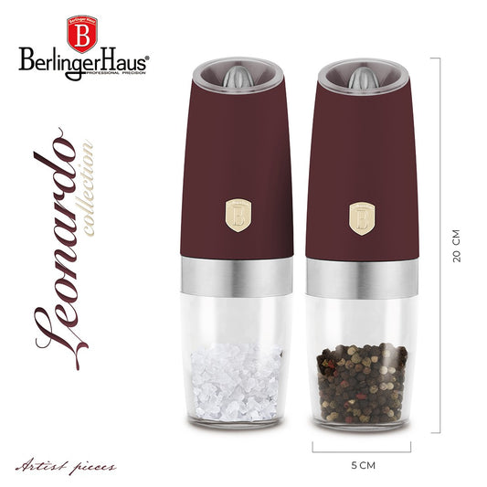 Berlinger Haus 2-Piece Gravity Pepper and Salt Mill Set - Leonardo