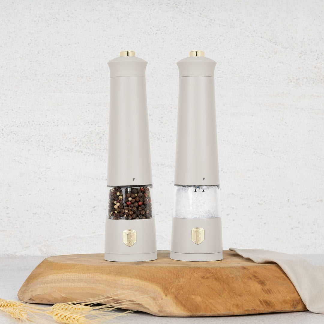 Berlinger Haus 2-Piece Electric Pepper and Salt Mill - Sahara