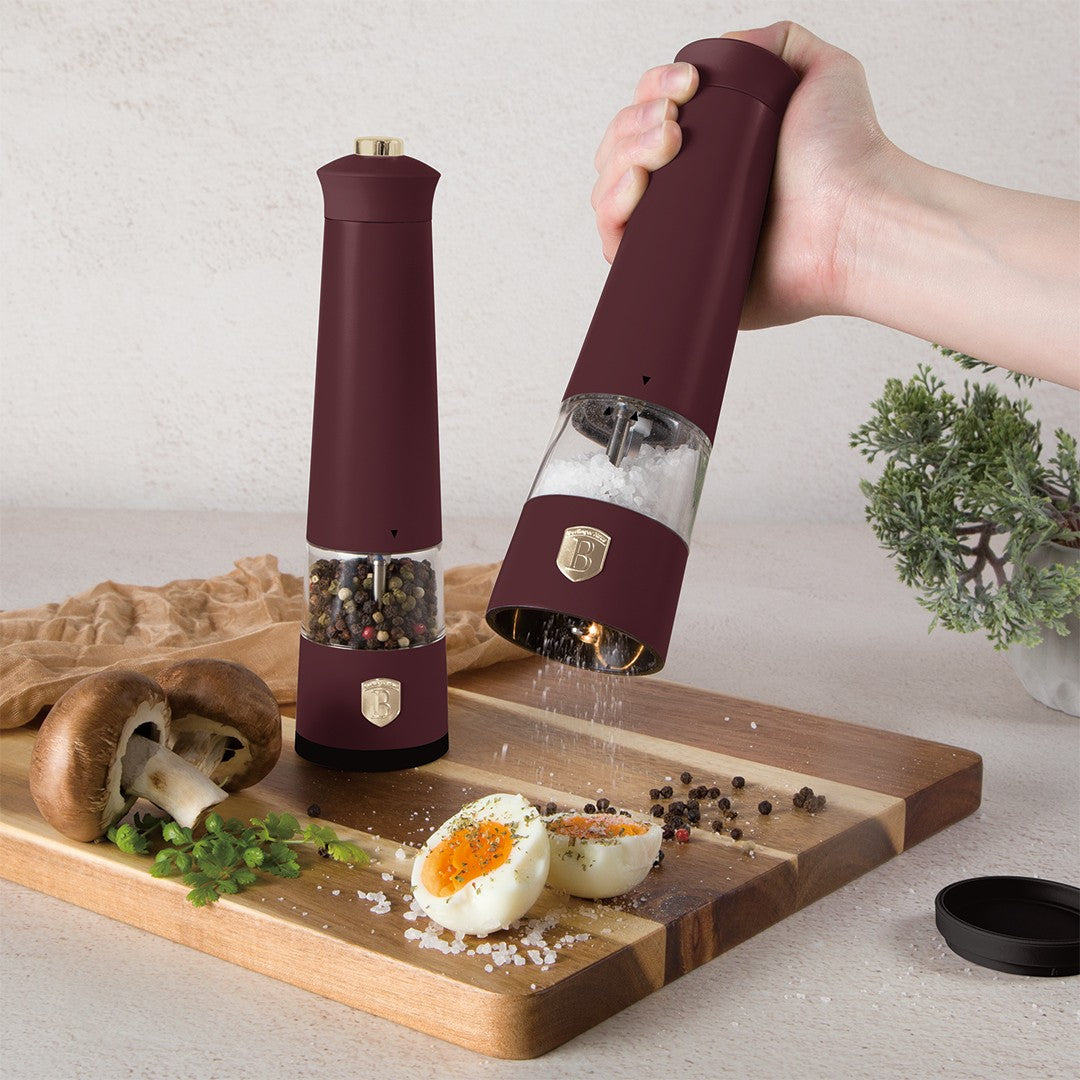 Berlinger Haus 2-Piece Electric Pepper and Salt Mill Set - Leonardo