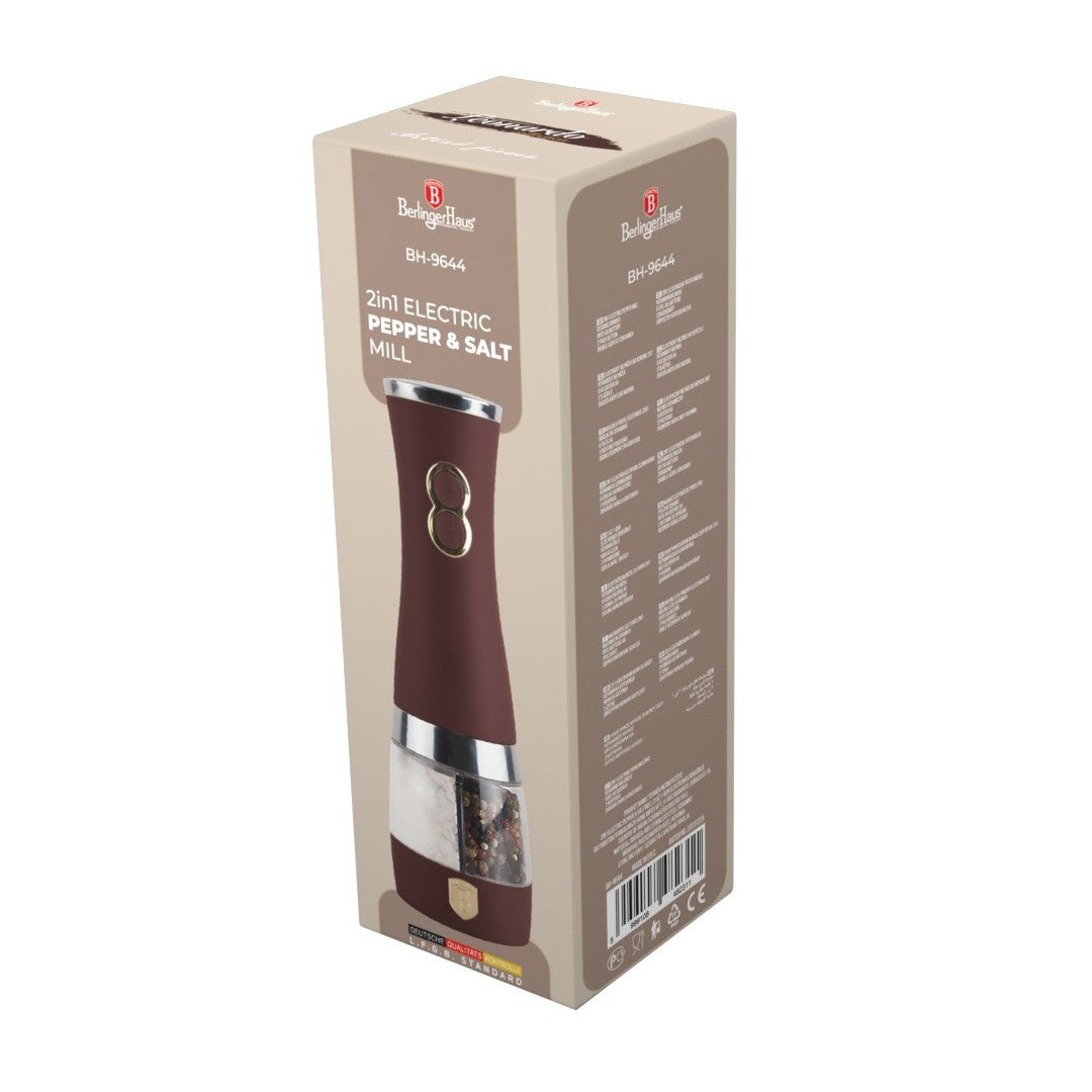 Berlinger Haus 2-in-1 Electric Pepper and Salt Mill - Leonardo
