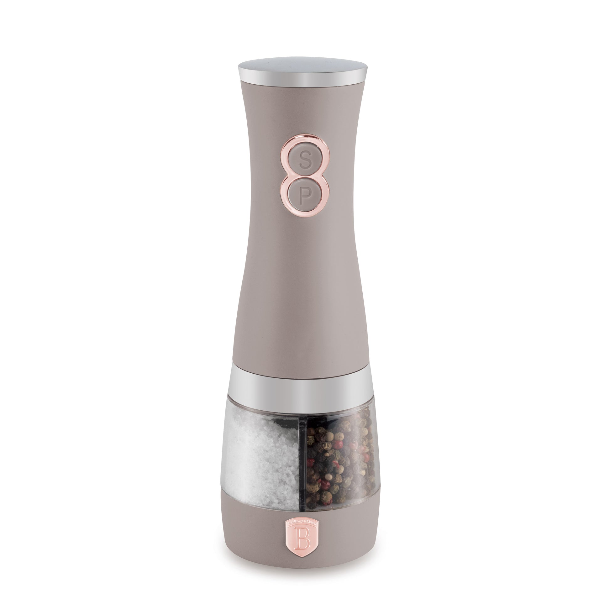Berlinger Haus 2-in-1 Electric Pepper & Salt Mill – Taupe