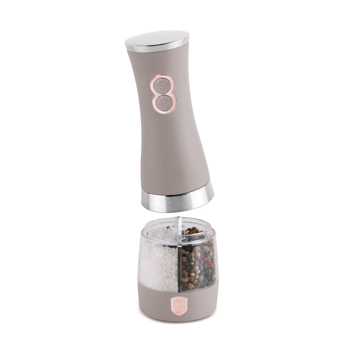 Berlinger Haus 2-in-1 Electric Pepper & Salt Mill – Taupe