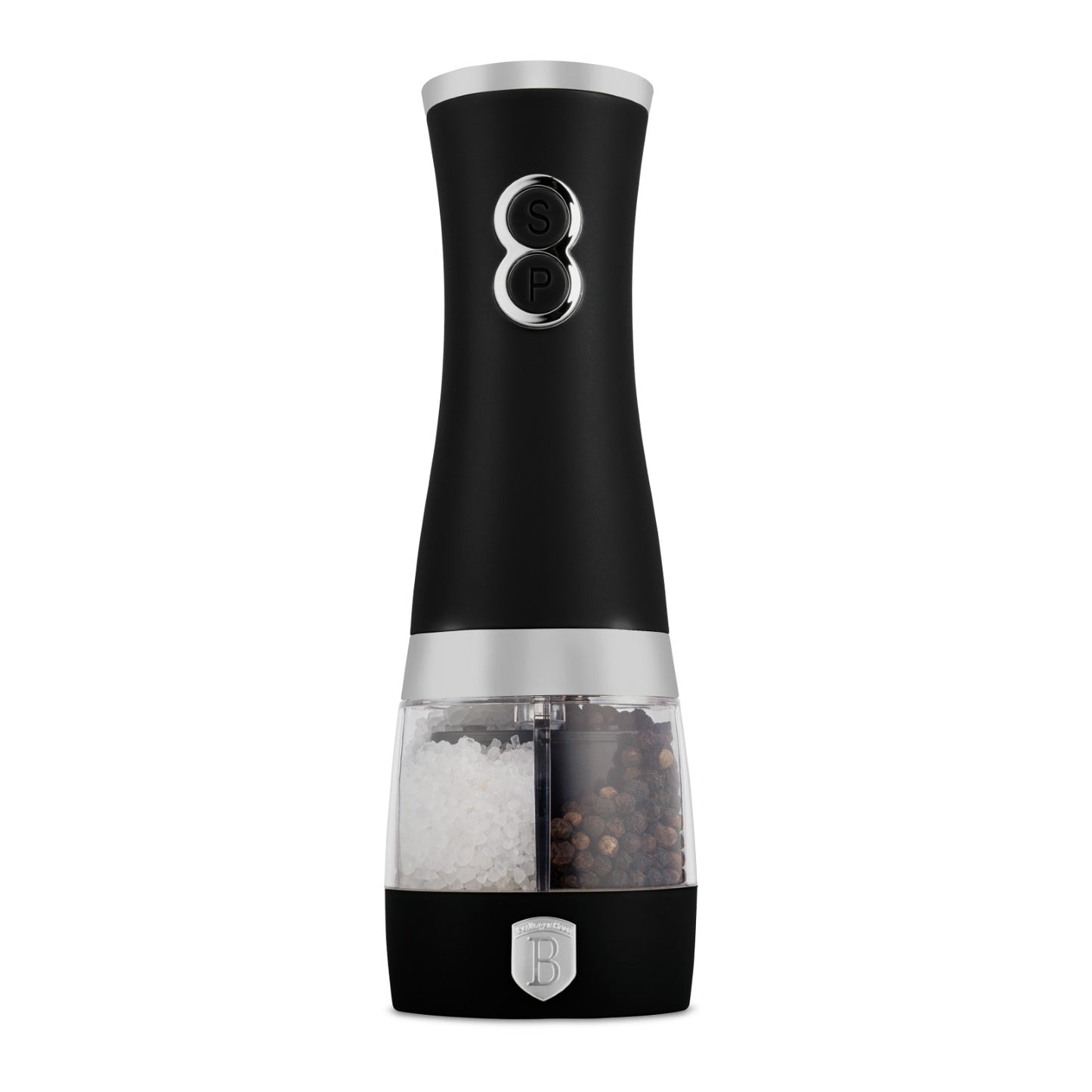 Berlinger Haus 2-in-1 Electric Pepper and Salt Mill - Matte Black