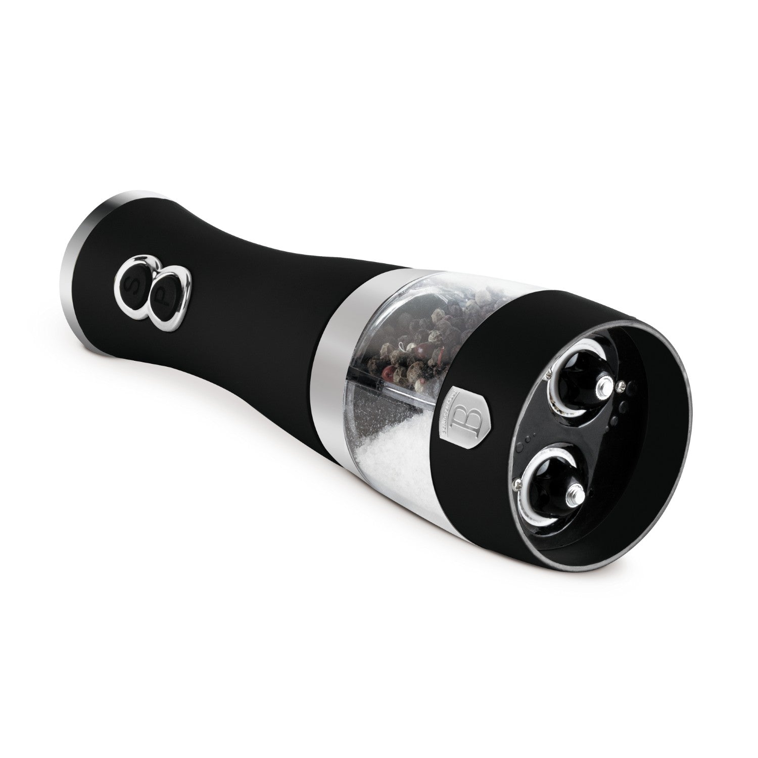 Berlinger Haus 2-in-1 Electric Pepper and Salt Mill - Matte Black