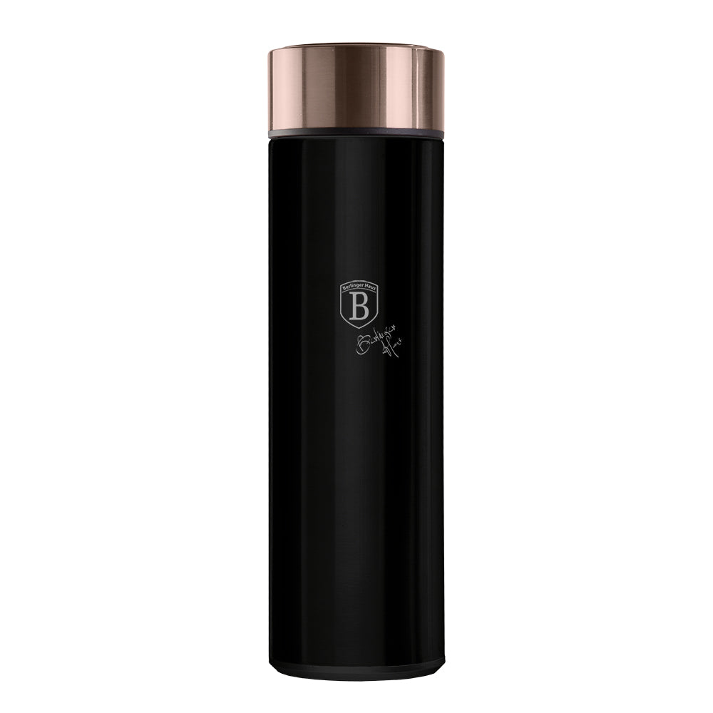 Berlinger Haus 500ml Vacuum Flask with LED Temperature Display - Black rose