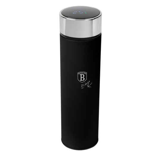 Berlinger Haus 500ml Vacuum Flask Drinking Bottle with LED Display - Matt Black