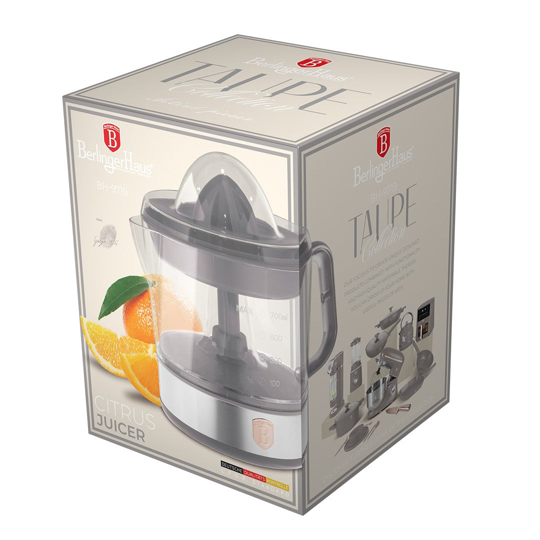 Berlinger Haus 700ml Electric Citrus Juicer - Taupe