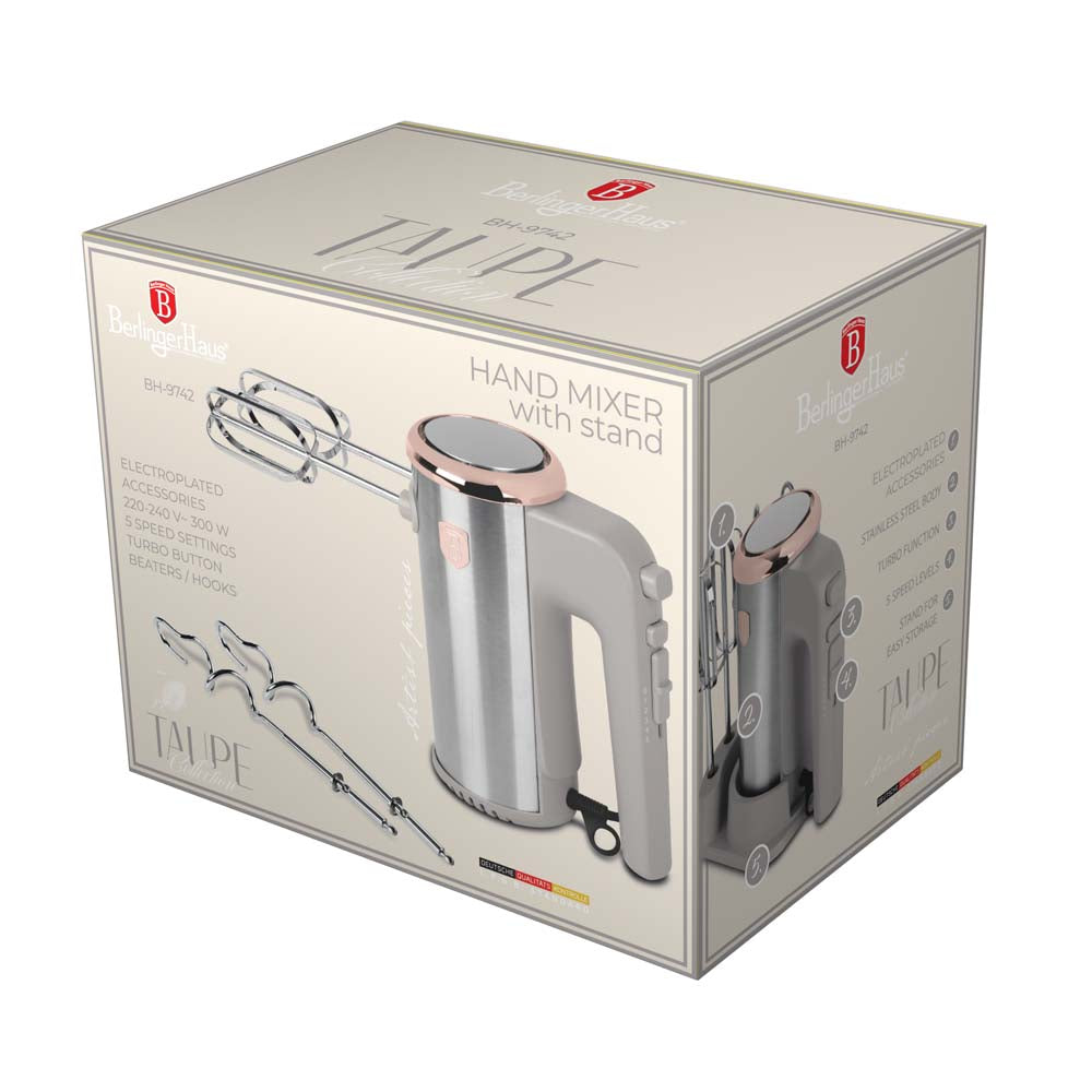 Berlinger Haus 300w Hand Blender Set - Taupe